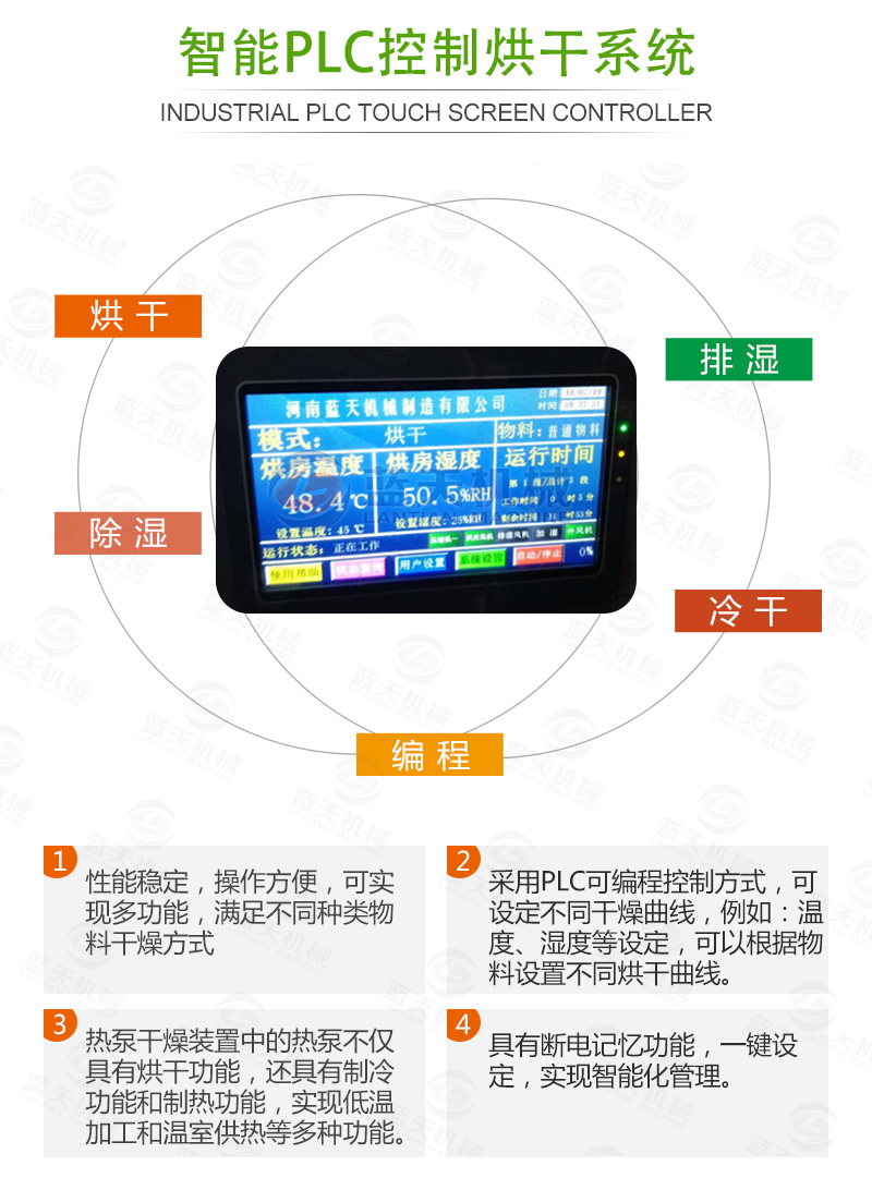 黄花菜网带烘干机智能控制系统