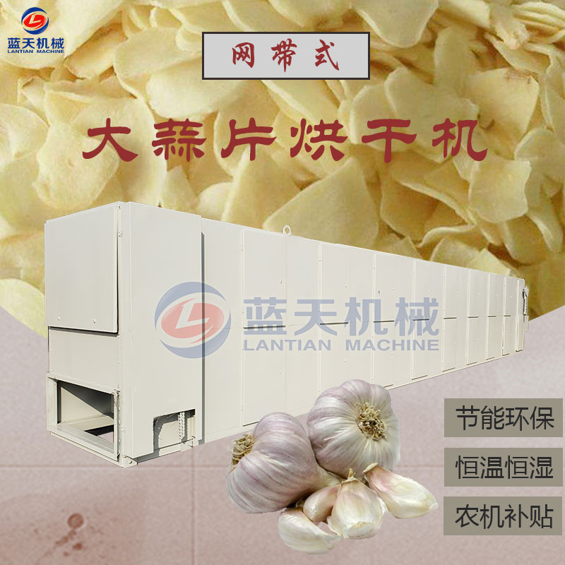 大蒜片网带烘干机