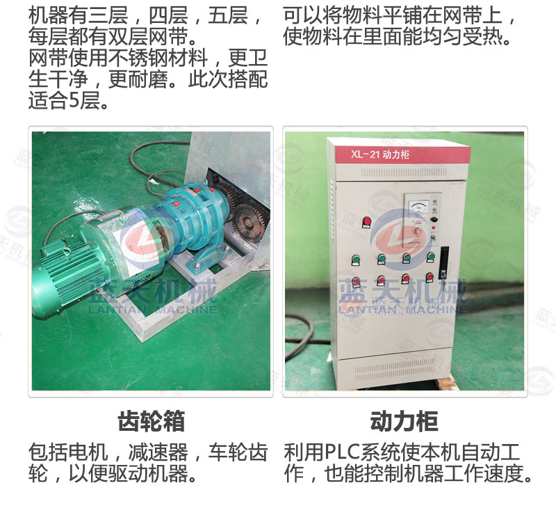 柠檬片网带烘干机产品细节